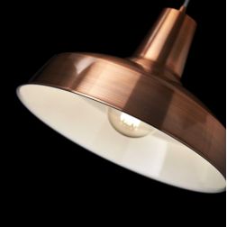 MOBY LAMPADARIO A SOSPENSIONE IN METALLO RAME, BIANCO O NERO STILE VINTAGE LAMPADINA ATTACCO E27 Ideal Lux - Cristalensi Shop On 2