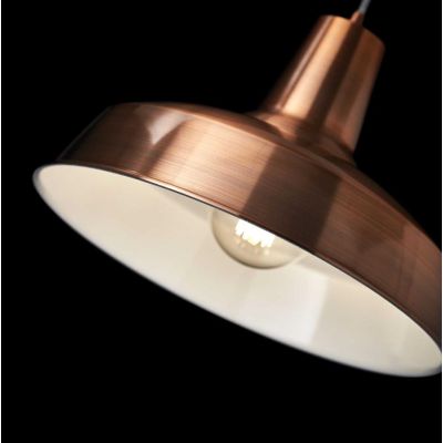 MOBY LAMPADARIO A SOSPENSIONE IN METALLO RAME, BIANCO O NERO STILE VINTAGE LAMPADINA ATTACCO E27 Ideal Lux - Cristalensi Shop On