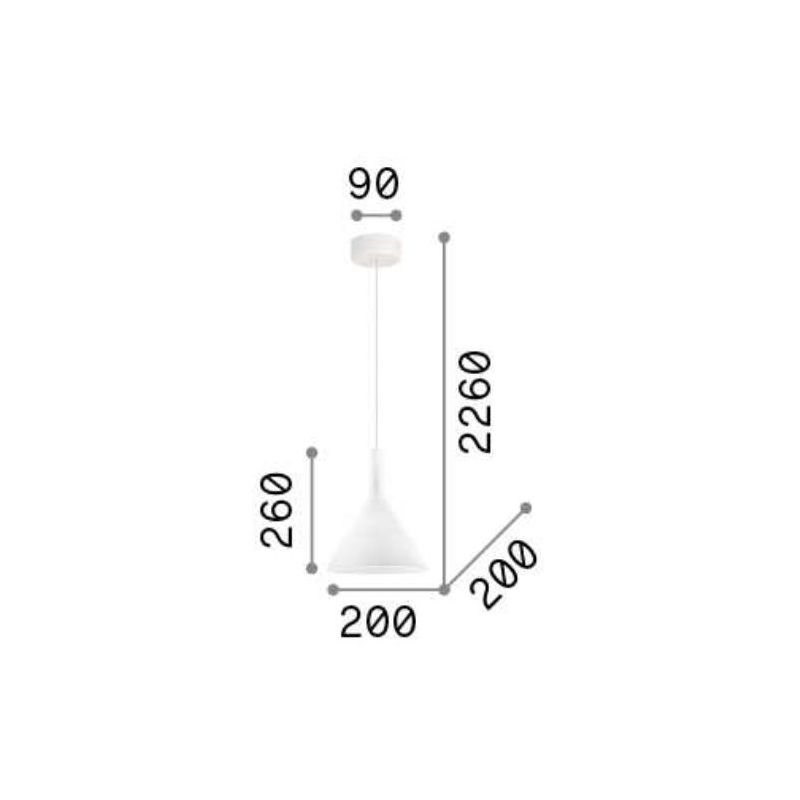 LAMPADARIO A SOSPENSIONE DISPONIBILE DUE COLORI DIAMETRO 20 VETRO SOFFIATO CRISTALENSI - Cristalensi Shop Online