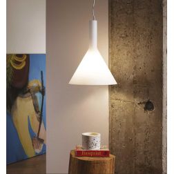 LAMPADARIO A SOSPENSIONE DISPONIBILE DUE COLORI DIAMETRO 20 VETRO SOFFIATO CRISTALENSI - Cristalensi Shop Online