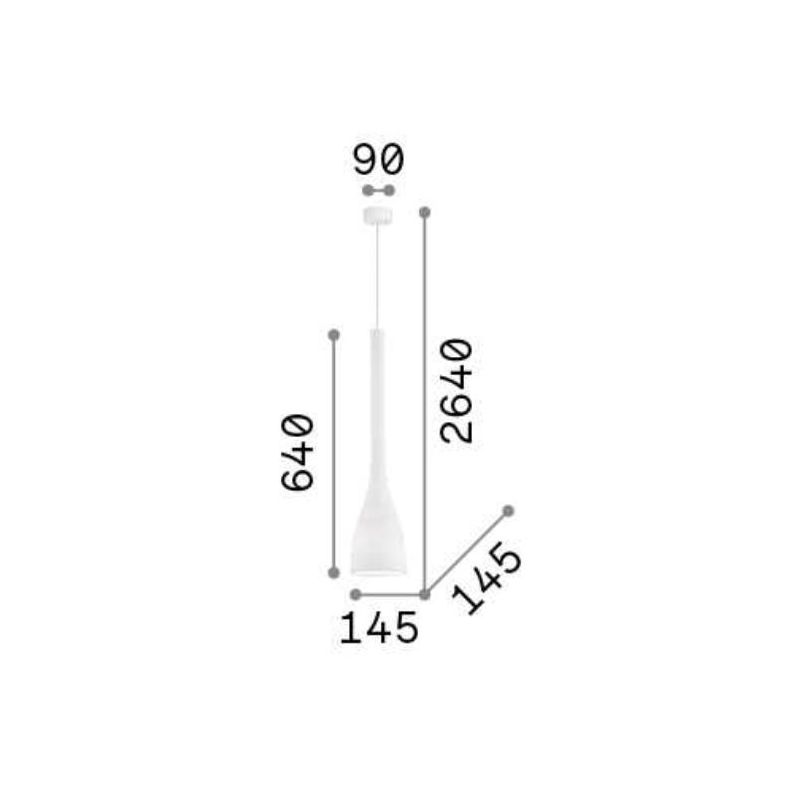 SOSPENSIONE SINGOLA IN VETRO SOFFIATO NEI COLORI BIANCO E NERO DEL DIAMETRO DI CM 14,5 CRISTALENSI - Cristalensi Shop Online