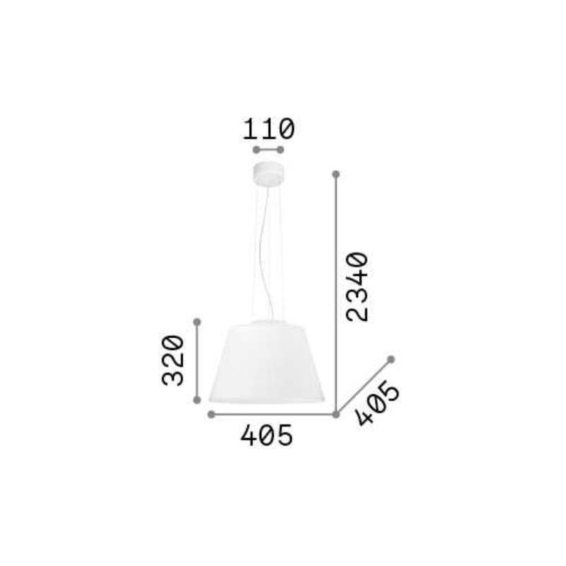 LAMPADARIO A SOSPENSIONE DIAMETRO 40 IN VETRO SOFFIATO BIANCO LATTE CRISTALENSI - Cristalensi Shop Online