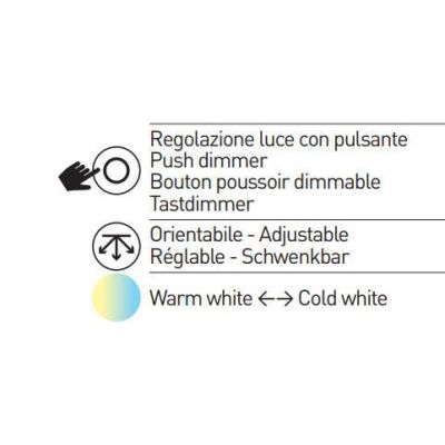 3550-30 IDEAL LAMPADA DA TAVOLO CON BRACCIO ORIENTABILE IN ALLUMINIO NERO BIANCO DI FABAS LUCE Fabas Luce - Cristalensi Shop Onl