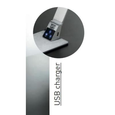 3265-30 WASP LAMPADA DA SCRIVANIA ORIENTABILE NERA OPPURE ALLUMINIO DI FABAS LUCE Fabas Luce - Cristalensi Shop Online