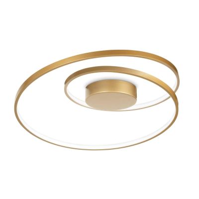 PLAFONIERA MODERNA DIAMETRO CM 60 LED 49W LUCE 3000K COLORI BIANCO NERO O OTTONE CRISTALENSI - Cristalensi Shop Online