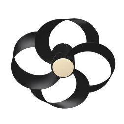 ROSE VENTILATORE MODERNO LED 24W DIMMERABILE BIANCO,NERO O FINITURA LEGNO CON TELECOMANDO INCLUSO Mantra - Cristalensi Shop Onli 2