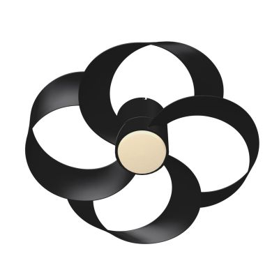 ROSE VENTILATORE MODERNO LED 24W DIMMERABILE BIANCO,NERO O FINITURA LEGNO CON TELECOMANDO INCLUSO Mantra - Cristalensi Shop Onli