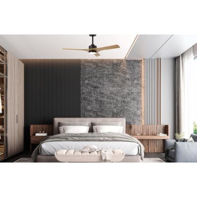 THAI VENTILATORE 3 PALE LED 30W DIMMERABILE BIANCO,NERO O FINITURA LEGNO CON TELECOMANDO INCLUSO Mantra - Cristalensi Shop Onlin