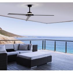 BRISA VENTILATORE 3 PALE LED 20W DIMMERABILE BIANCO O NERO CON TELECOMANDO INCLUSO PALE REVERSIBILI Mantra - Cristalensi Shop On