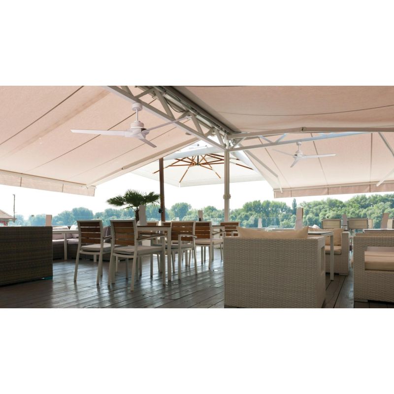 BRISA VENTILATORE 3 PALE LED 20W DIMMERABILE BIANCO O NERO CON TELECOMANDO INCLUSO PALE REVERSIBILI Mantra - Cristalensi Shop On