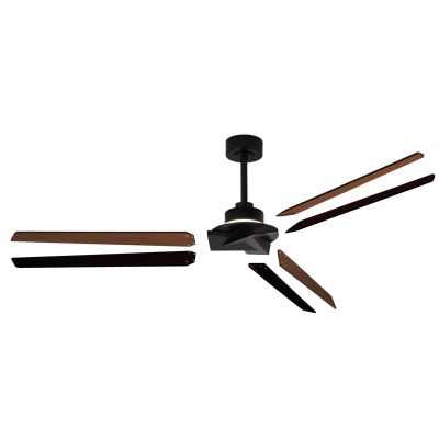 BRISA MINI VENTILATORE 3 PALE D151 CM LED 20W DIMMERABILE BIANCO O NERO CON TELECOMANDO E PALE REVERSIBILI Mantra - Cristalensi
