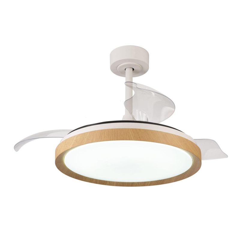 MISTRAL VENTILATORE CON PALE A SCOMPARSA LED 50W DIMMERABILE 3 COLORI TELECOMANDO INCLUSO Mantra - Cristalensi Shop Online