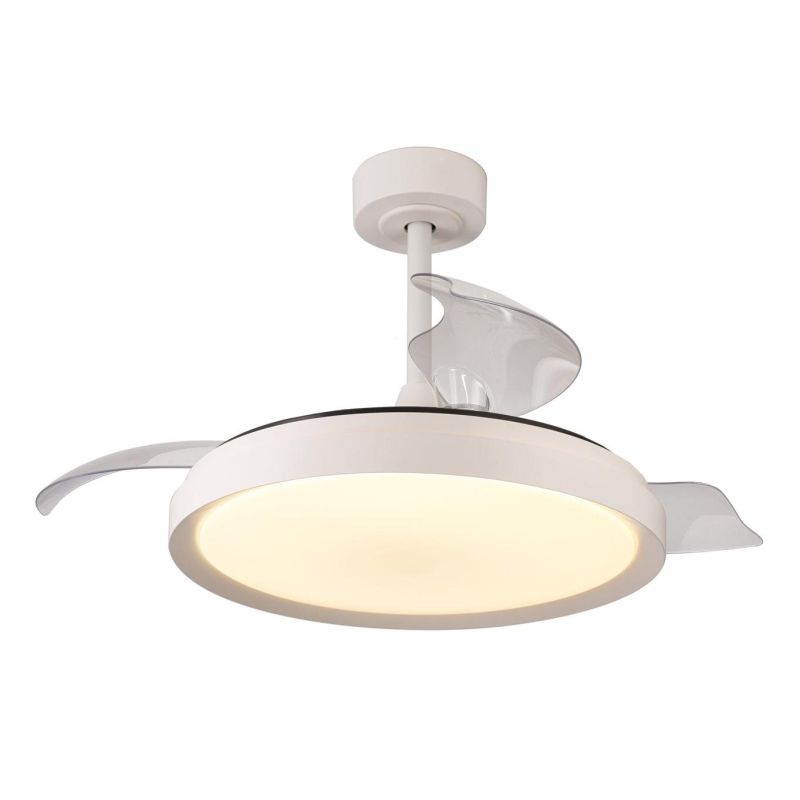 MISTRAL MINI VENTILATORE CON PALE A SCOMPARSA LED 40W DIMMERABILE 3 COLORI TELECOMANDO INCLUSO Mantra - Cristalensi Shop Online