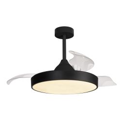 ALASKA VENTILATORE MODERNO CON PALE A SCOMPARSA LED 50W DIMMERABILE 3 COLORI TELECOMANDO INCLUSO Mantra - Cristalensi Shop Onlin 2