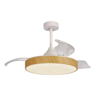 ALASKA VENTILATORE MODERNO CON PALE A SCOMPARSA LED 50W DIMMERABILE 3 COLORI TELECOMANDO INCLUSO Mantra - Cristalensi Shop Onlin