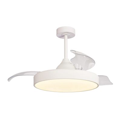 ALASKA VENTILATORE MODERNO CON PALE A SCOMPARSA LED 50W DIMMERABILE 3 COLORI TELECOMANDO INCLUSO Mantra - Cristalensi Shop Onlin