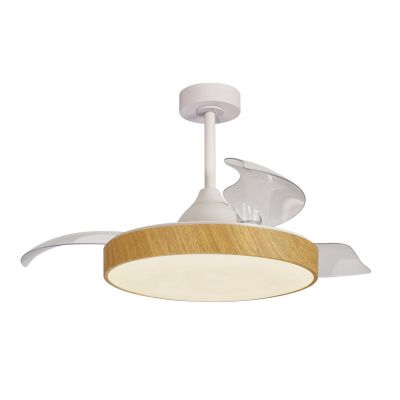 ALASKA MINI VENTILATORE MODERNO CON PALE A SCOMPARSA LED 45W DIMMERABILE 3 COLORI TELECOMANDO INCLUSO Mantra - Cristalensi Shop