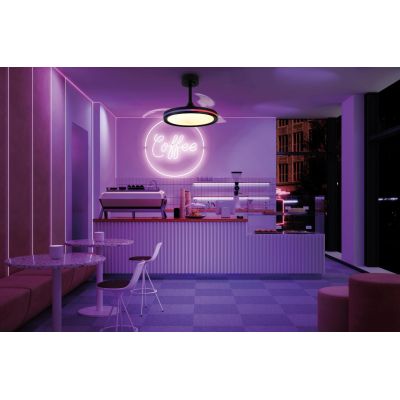 NORTH VENTILATORE MODERNO LED 40W DIMMERABILE TECNOLOGIA RGB TELECOMANDO INCLUSO 2 COLORI Mantra - Cristalensi Shop Online