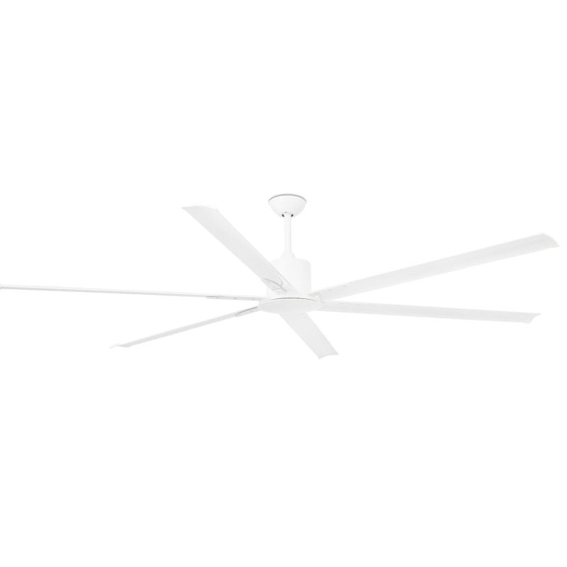 ANDROS VENTILATORE DA SOFFITTO SENZA LUCE IN 4 FINITURE COLORE 6 PALE DIAMETRO 213 CM CON TELECOMANDO FARO VENTILATORI - Cristal