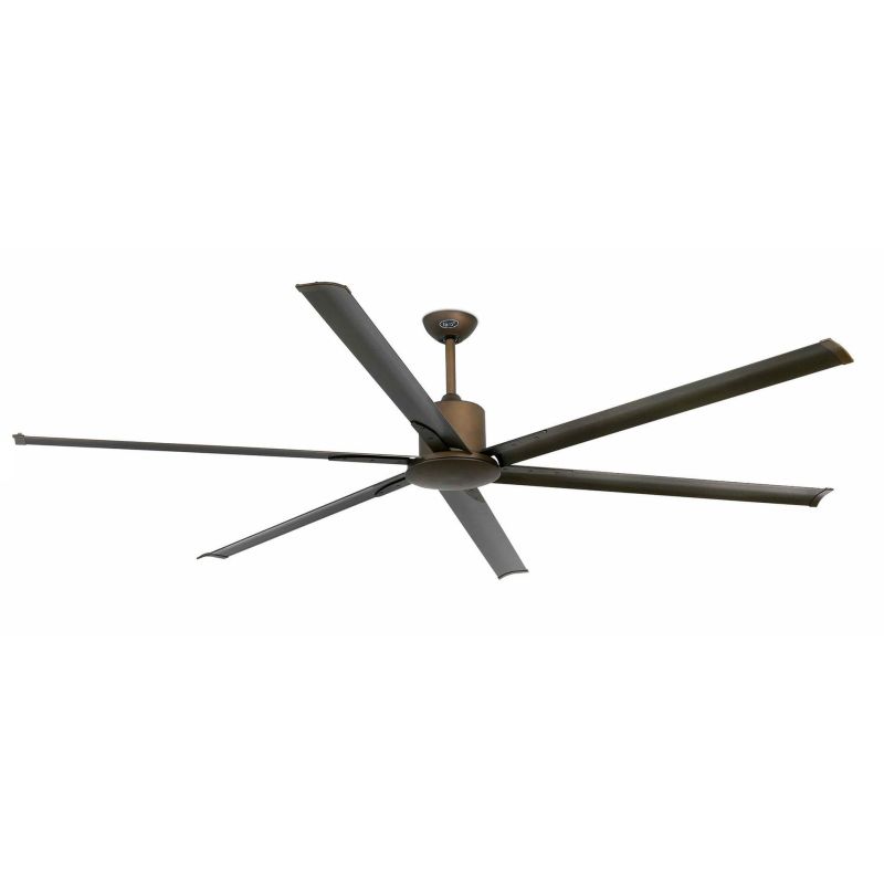 ANDROS VENTILATORE DA SOFFITTO SENZA LUCE IN 4 FINITURE COLORE 6 PALE DIAMETRO 213 CM CON TELECOMANDO FARO VENTILATORI - Cristal