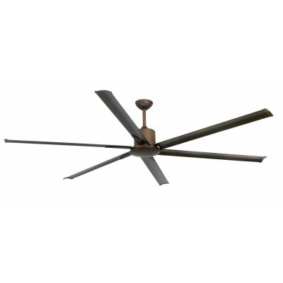 ANDROS VENTILATORE DA SOFFITTO SENZA LUCE IN 4 FINITURE COLORE 6 PALE DIAMETRO 213 CM CON TELECOMANDO FARO VENTILATORI - Cristal