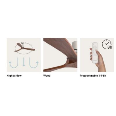 LANTAU XL - G. VENTILATORE DA SOFFITTO SENZA LUCE DIAMETRO 168 CM CON TELECOMANDO FARO VENTILATORI - Cristalensi Shop Online