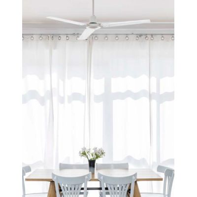 INDUS VENTILATORE DIAMETRO 140 CM IN METALLO BIANCO FARO VENTILATORI - Cristalensi Shop Online