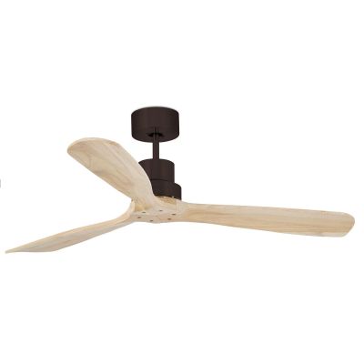 LANTAU L VENTILATORE A SOFFITTO METALLO NERO DIAMETRO 132 CM SENZA LUCE PALE NOCE O PINO FARO VENTILATORI - Cristalensi Shop Onl