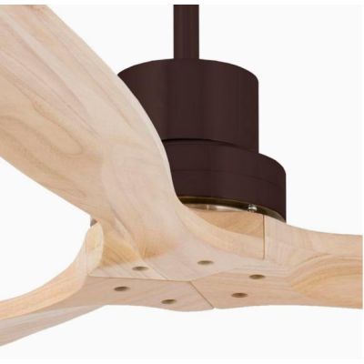 LANTAU L VENTILATORE A SOFFITTO METALLO NERO DIAMETRO 132 CM SENZA LUCE PALE NOCE O PINO FARO VENTILATORI - Cristalensi Shop Onl
