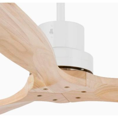 LANTAU L VENTILATORE A SOFFITTO METALLO BIANCO DIAMETRO 132 CM SENZA LUCE PALE FINITURA PINO FARO VENTILATORI - Cristalensi Shop