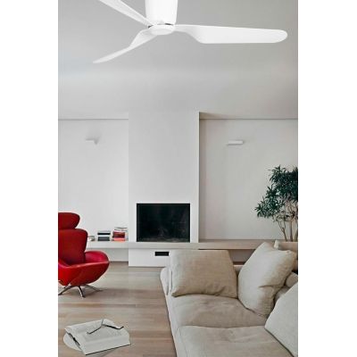 PEMBA BIANCO VENTILATORE SENZA LUCE CON TELECOMANDO INCLUSO 6 VELOCITA' FARO VENTILATORI - Cristalensi Shop Online