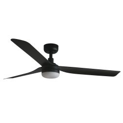 PUNT M VENTILATORE LED 35W IN 4 FINITURE CON 3 PALE IN ABS D132 CM CON TELECOMANDO INCLUSO FARO VENTILATORI - Cristalensi Shop O 2