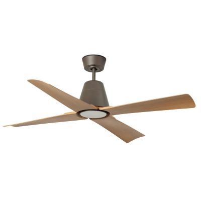 TYPHOON VENTILATORE CON LUCE LED 16W D130 CM 5 FINITURE DA ESTERNO IP44 CON TELECOMANDO FARO VENTILATORI - Cristalensi Shop Onli
