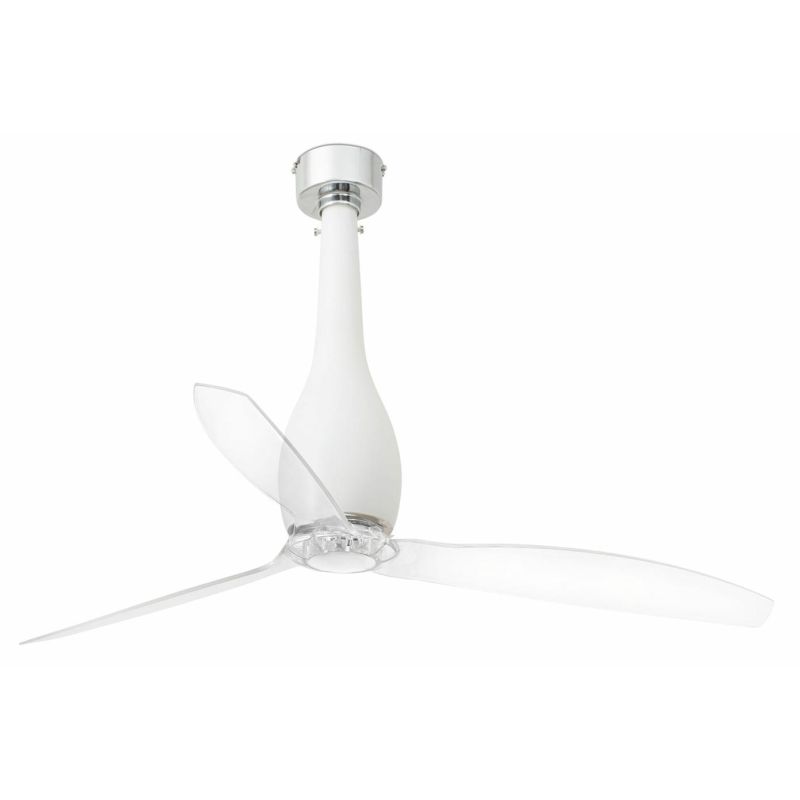 ETERFAN VENTILATORE DI DIAMETRO 128 CM CON FUSTO IN VETRO IN VARI COLORI FARO VENTILATORI - Cristalensi Shop Online