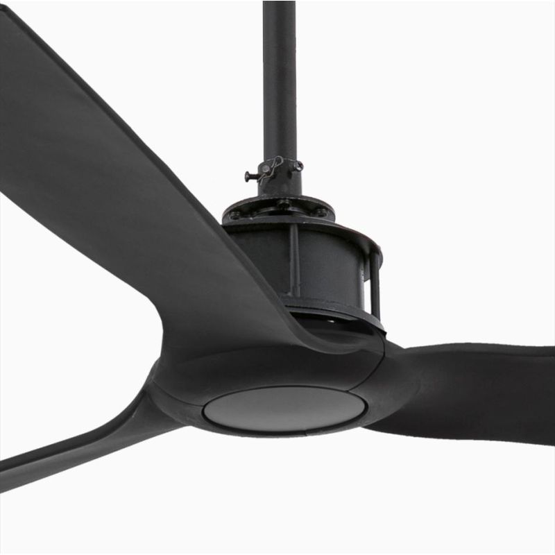 JUST FAN VENTILATORE A SOFFITTO 3 PALE COLORE NERO SENZA LUCE CON TELECOMANDO FARO VENTILATORI - Cristalensi Shop Online