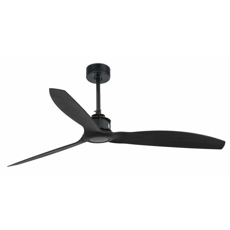 JUST FAN VENTILATORE A SOFFITTO 3 PALE COLORE NERO SENZA LUCE CON TELECOMANDO FARO VENTILATORI - Cristalensi Shop Online