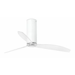 TUBE VENTILATORE BIANCO O NERO OPACO PALE TRASPARENTI SENZA LUCE DIAMETRO CM 128 E TELECOMANDO FARO VENTILATORI - Cristalensi Sh