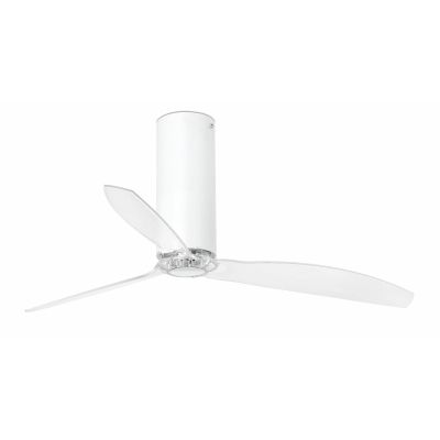 TUBE VENTILATORE BIANCO O NERO OPACO PALE TRASPARENTI SENZA LUCE DIAMETRO CM 128 E TELECOMANDO FARO VENTILATORI - Cristalensi Sh