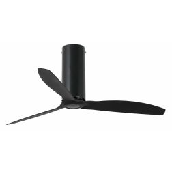 TUBE VENTILATORE NERO CON PALE NERE O MOGANO SENZA LUCE DIAMETRO CM 128 TELECOMANDO FARO VENTILATORI - Cristalensi Shop Online 2