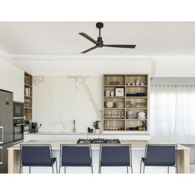 NASSAU VENTILATORE DIAMETRO 128 CM IN MARRONE O BIANCO SENZA LUCE FARO VENTILATORI - Cristalensi Shop Online