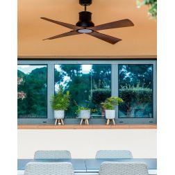 WINCHE VENTILATORE MARRONE DI DIAMETRO 130 CM SENZA LUCE PER ESTERNO IP44 FARO VENTILATORI - Cristalensi Shop Online