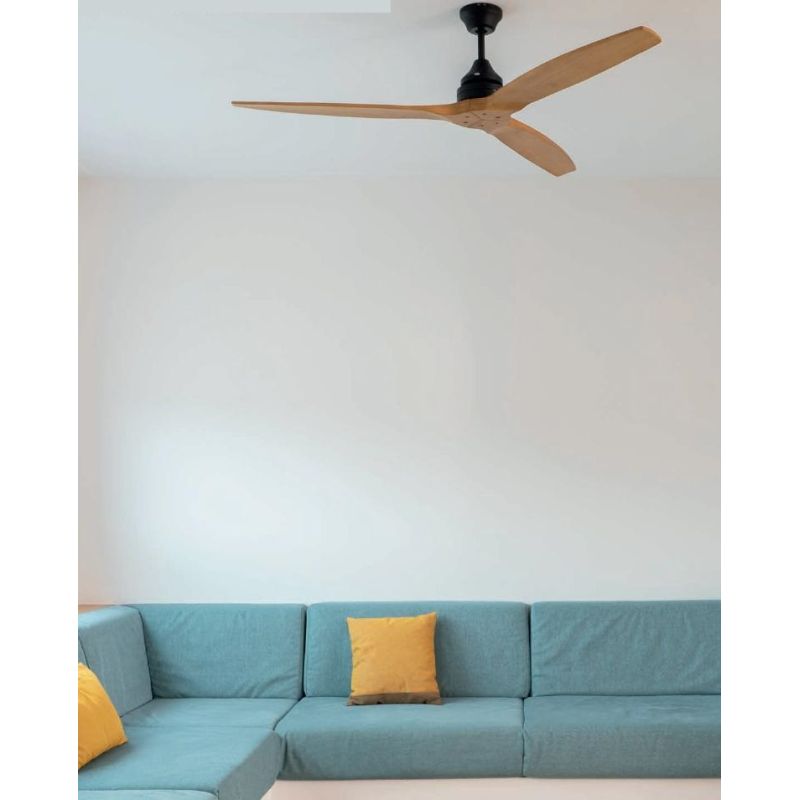 ALO L VENTILATORE DA SOFFITTO D152 CM SENZA LUCE 2 COLORI 3 PALE E TELECOMANDO INCLUSO FARO VENTILATORI - Cristalensi Shop Onlin