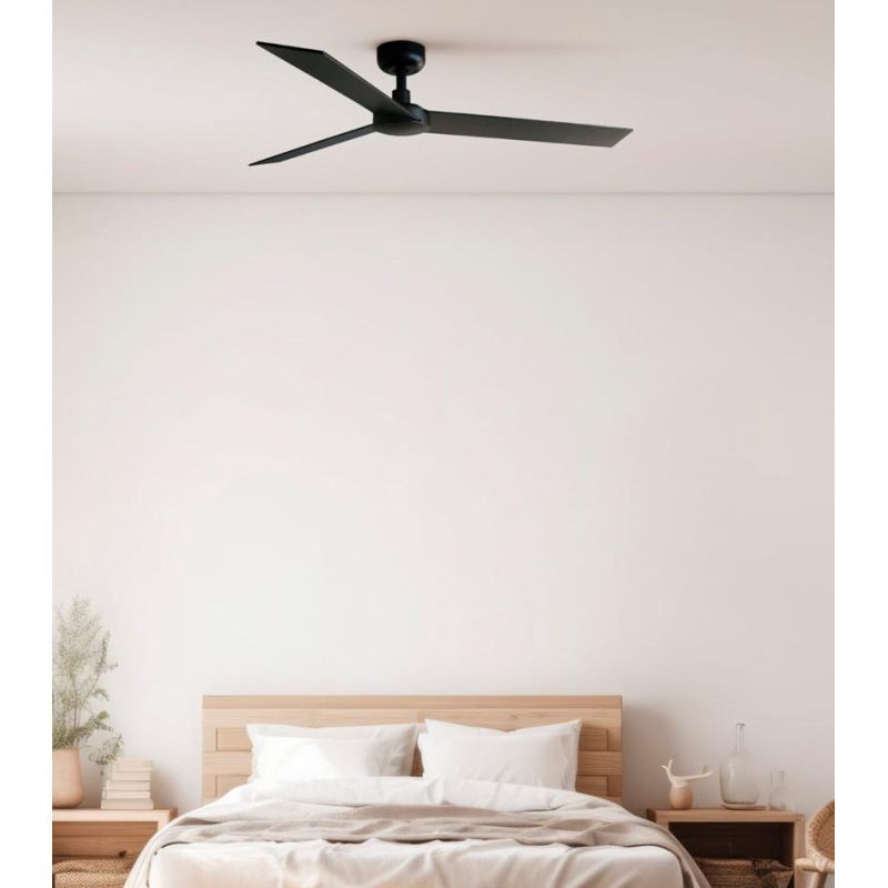 RUDDER L VENTILATORE DA SOFFITTO D132 CM SENZA LUCE 2 FINITURE 3 PALE E TELECOMANDO INCLUSO FARO VENTILATORI - Cristalensi Shop