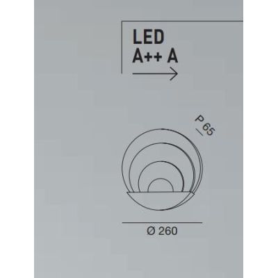 3523-21 SUNRISE APPLIQUE MODERNA IN ALLUMINIO A LED 29W DIMMERABILE IN DUE COLORI DI FABAS LUCE Fabas Luce - Cristalensi Shop On