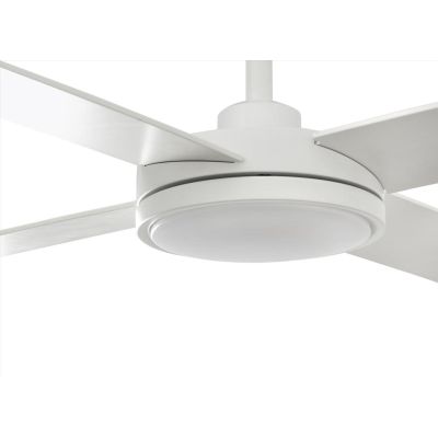 SAINT L VENTILATORE BIANCO D90 CM LUCE LED 24W DIMMERABILE 4 PALE CON TELECOMANDO INCLUSO FARO VENTILATORI - Cristalensi Shop On