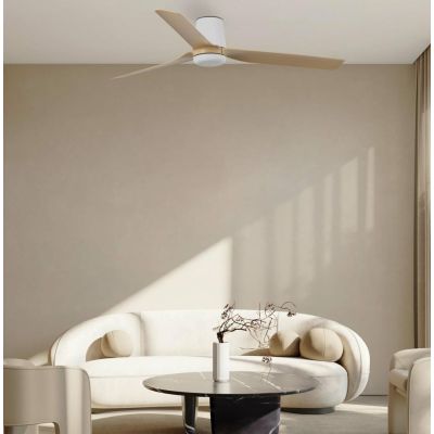 PUNT TUB M VENTILATORE D130 CM SENZA LUCE 4 FINITURE COLORE 3 PALE CON TELECOMANDO INCLUSO FARO VENTILATORI - Cristalensi Shop O