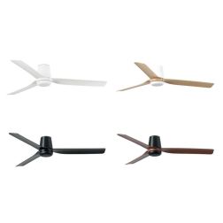 PUNT TUB M VENTILATORE D130 CM SENZA LUCE 4 FINITURE COLORE 3 PALE CON TELECOMANDO INCLUSO FARO VENTILATORI - Cristalensi Shop O