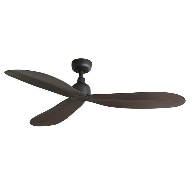 PALMA M VENTILATORE D129 CM SENZA LUCE IP44 COLORE MARRONE 3 PALE CON TELECOMANDO INCLUSO FARO VENTILATORI - Cristalensi Shop On