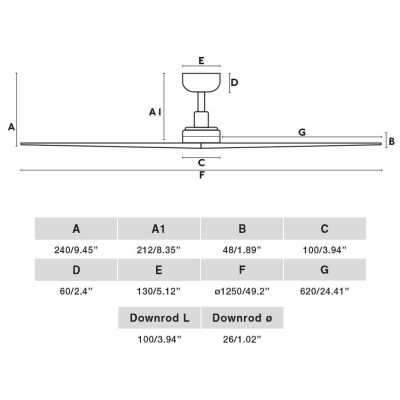 KLIM M VENTILATORE DA SOFFITTO D125 CM SENZA LUCE 3 COLORI 3 PALE E TELECOMANDO INCLUSO FARO VENTILATORI - Cristalensi Shop Onli