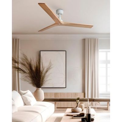 KLIM M VENTILATORE DA SOFFITTO D125 CM SENZA LUCE 3 COLORI 3 PALE E TELECOMANDO INCLUSO FARO VENTILATORI - Cristalensi Shop Onli